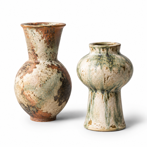 2-PIECE CERAMIC DECORATIVE VASE SET