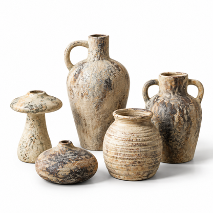 5-PIECE CERAMIC VASE SET